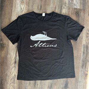 Blink 182 Mark Delonge Atticus brand Black Graphic Tee